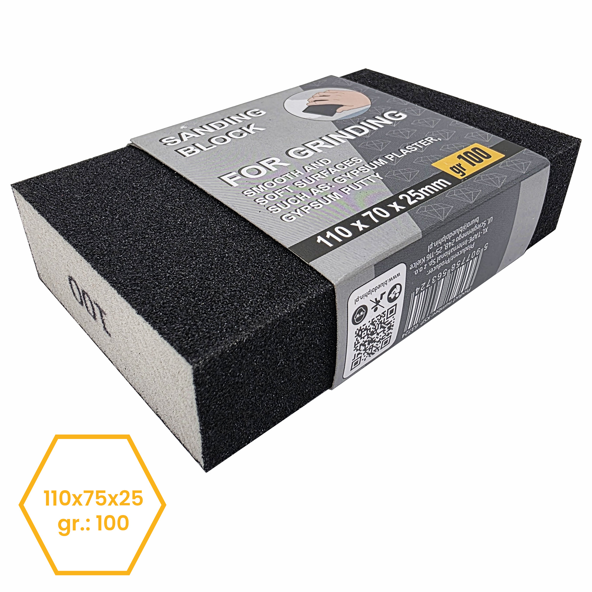 KOSTKA ŚCIERNA 100x68x25 gr. 100 BLUE DOLPHIN