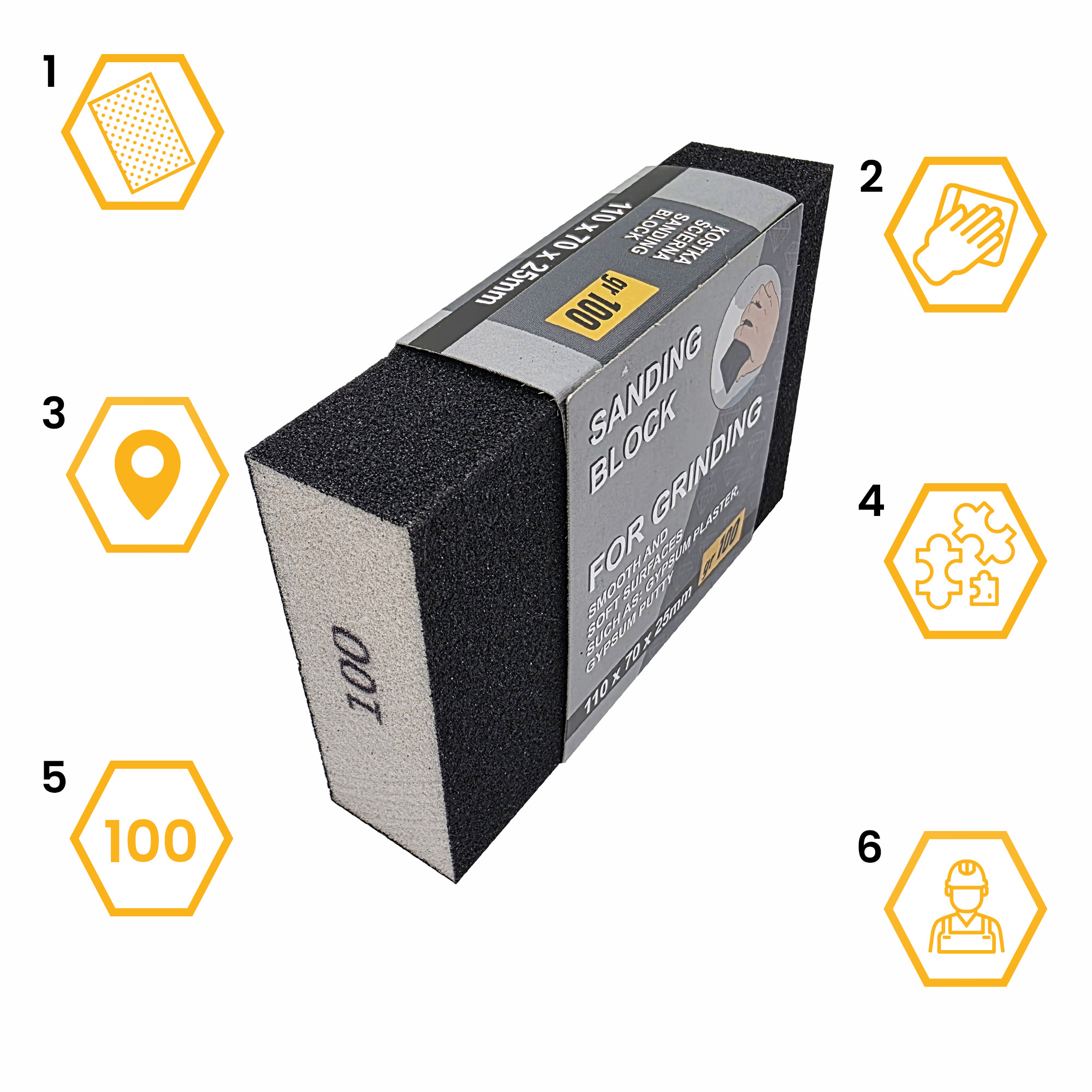 KOSTKA ŚCIERNA 100x68x25 gr. 100 BLUE DOLPHIN