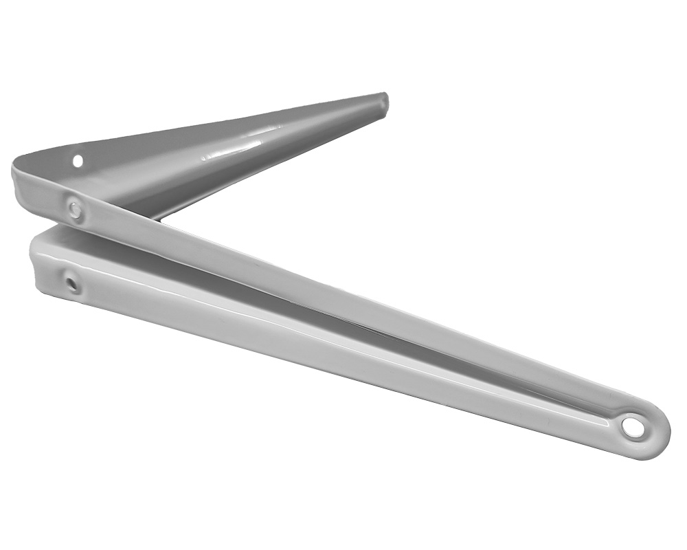 WSPORNIK PÓŁKI BIAŁY WZMOCNIONY 300x250 PODPORA STALOWY WS300 DOMAX